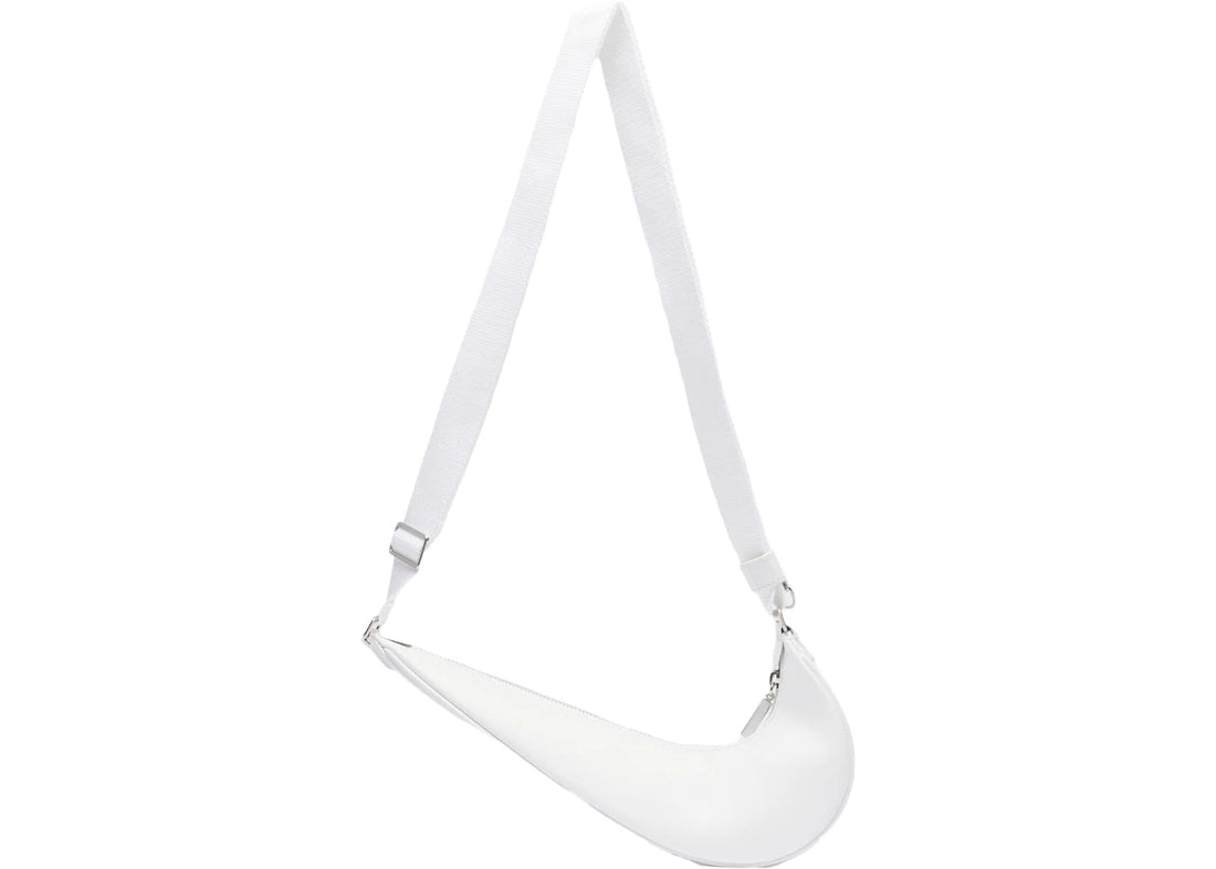 jacquemus x nike le sac swoosh small white
