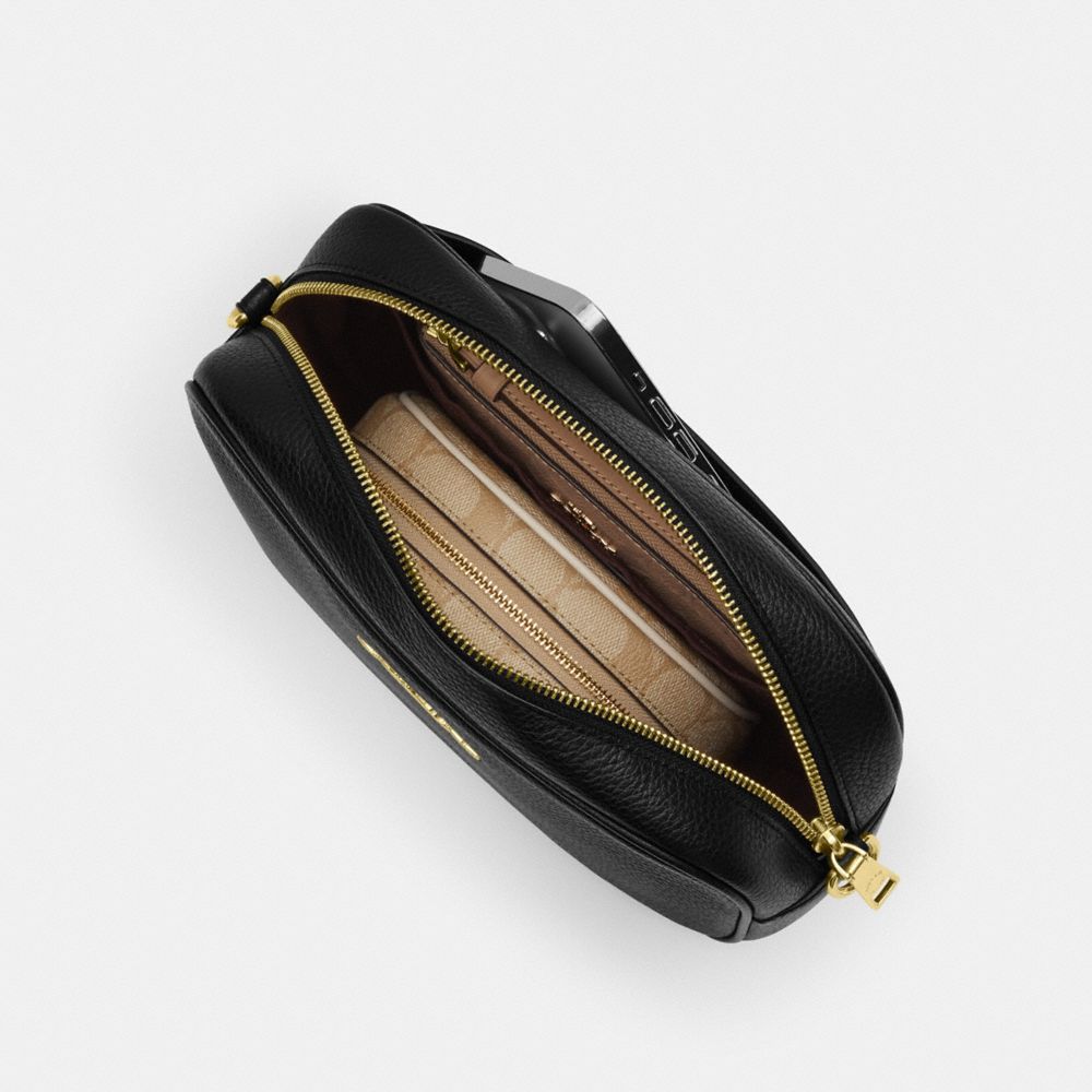 Coach Jamie Camera Bag In Signature Canvas With Halloween Print Gold Tan Multi