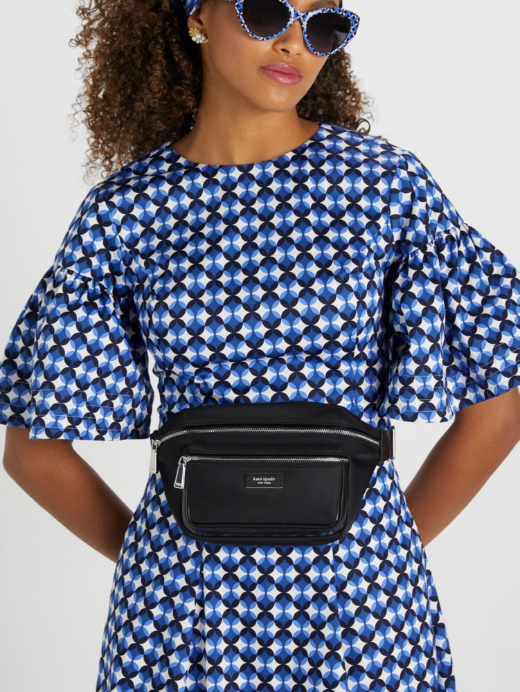 KateSpade Sam Icon Ksnyl Nylon Medium Belt Bag Black
