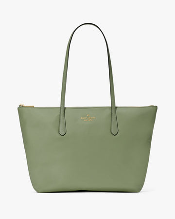 KateSpade Kitt Nylon Medium Tote Cedar Stand