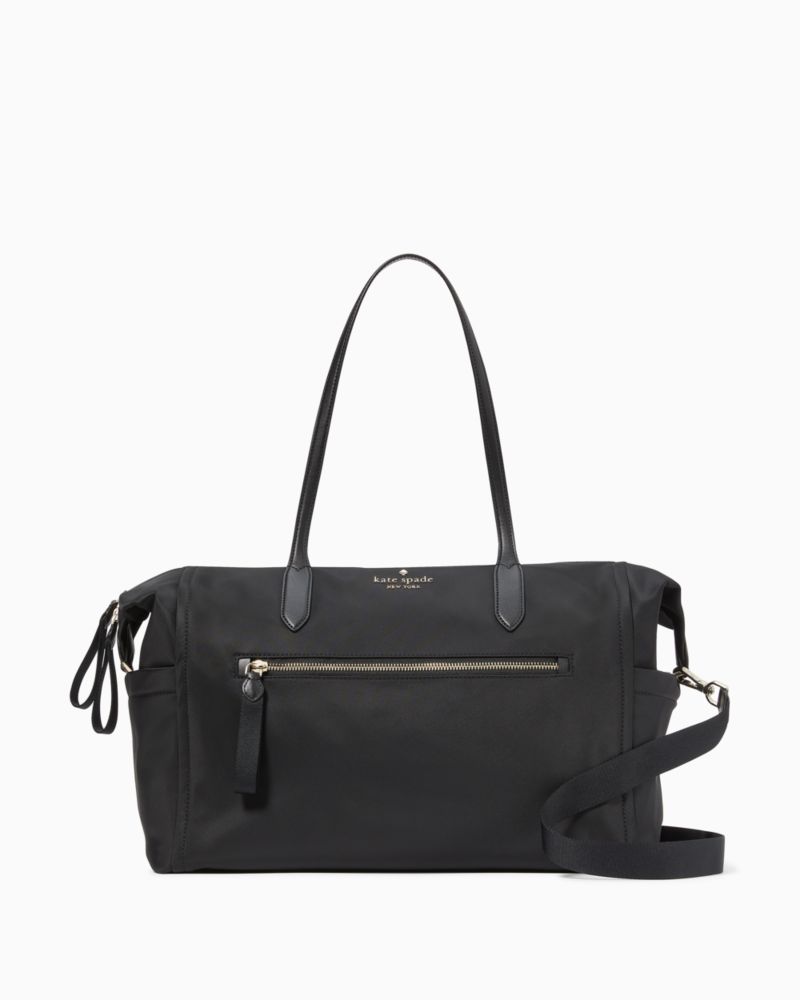 KateSpade Chelsea Nylon Large Weekender Black