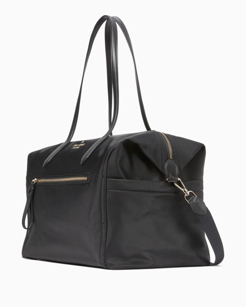 KateSpade Chelsea Nylon Large Weekender Black