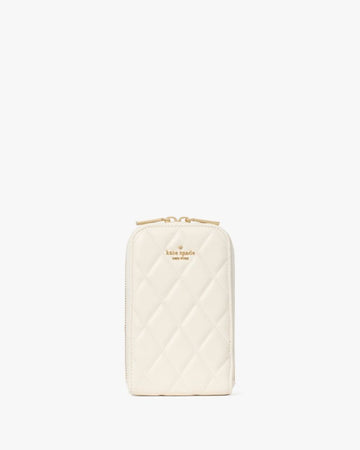 KateSpade Carey Quilted North South Phone Crossbody Meringue