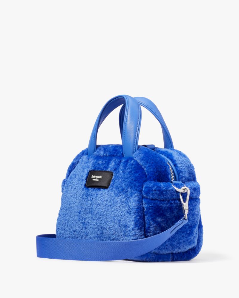 KateSpade Apres Chic Faux Shearling Satchel Fluorite