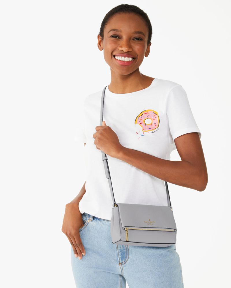 KateSpade Leila Mini Crossbody Mountain Grey