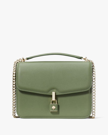 KateSpade Locket Large Flap Shoulder Bag Romaine