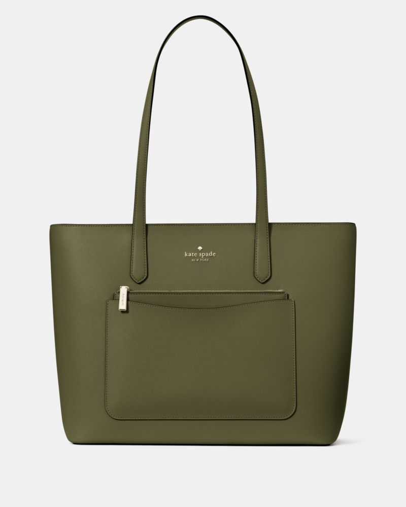 KateSpade Staci Large Tote Set Enchanted Green
