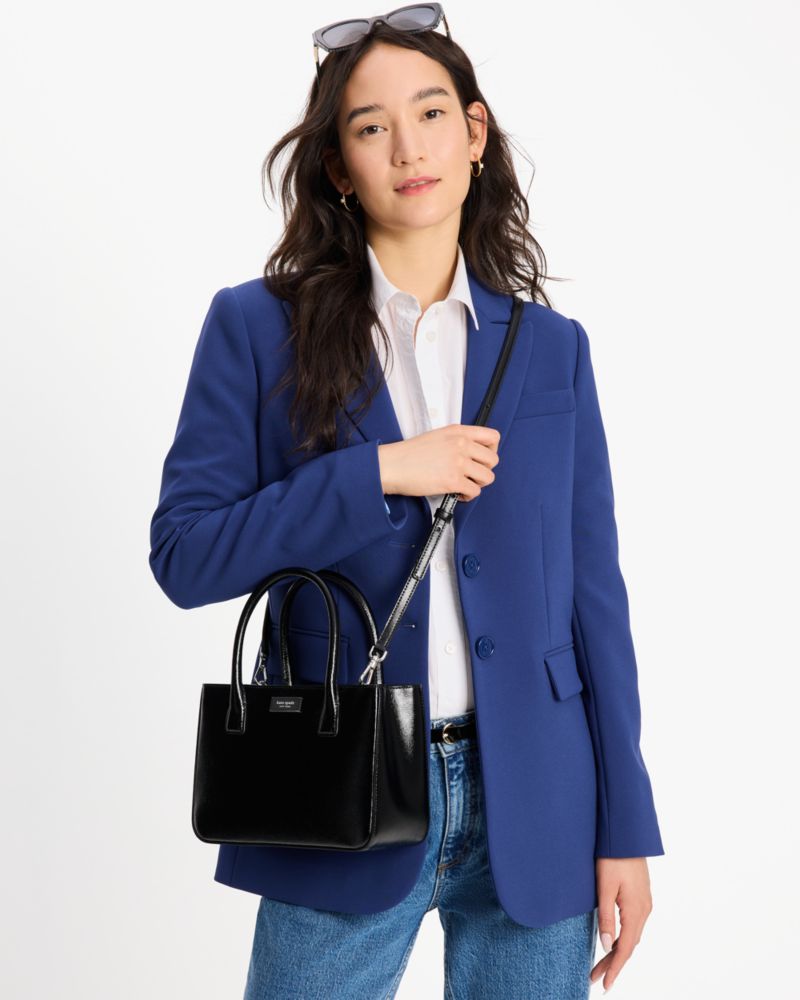 KateSpade Sam Icon Square Tote Black