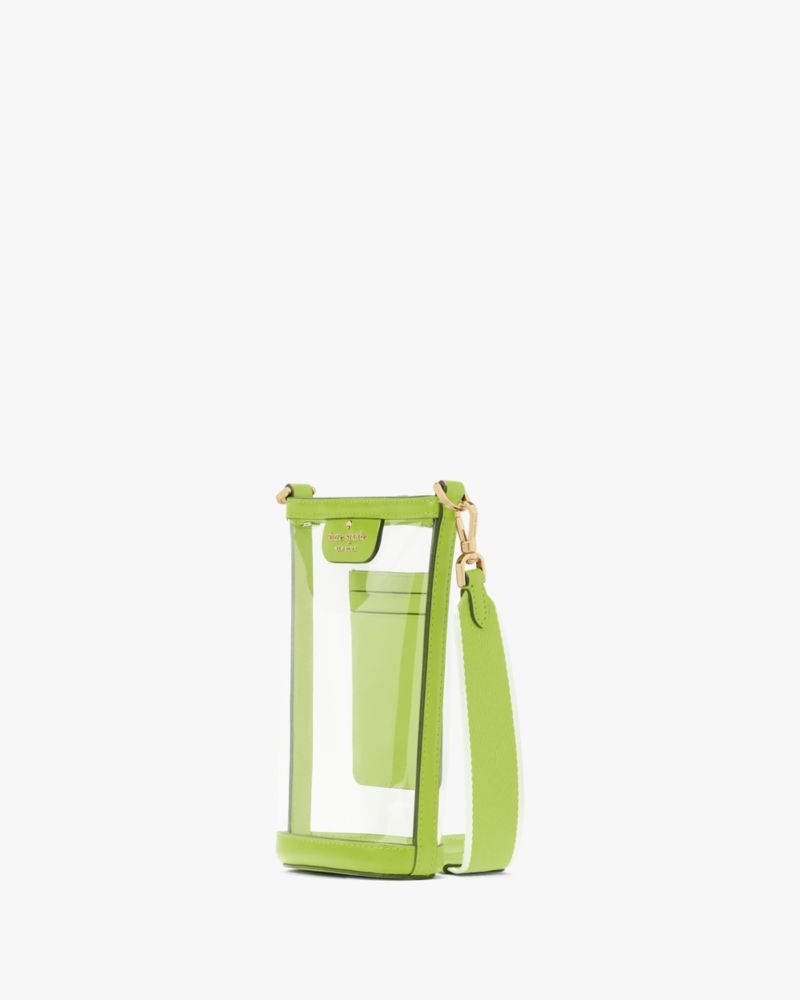 KateSpade Clare Clear Phone Crossbody Grasshopper Green