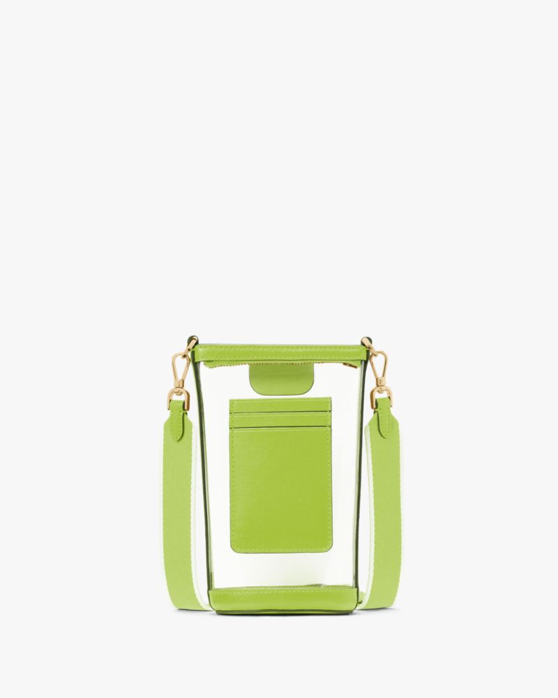 KateSpade Clare Clear Phone Crossbody Grasshopper Green