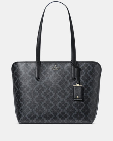 KateSpade Signature Spade Flower Large Tote Black