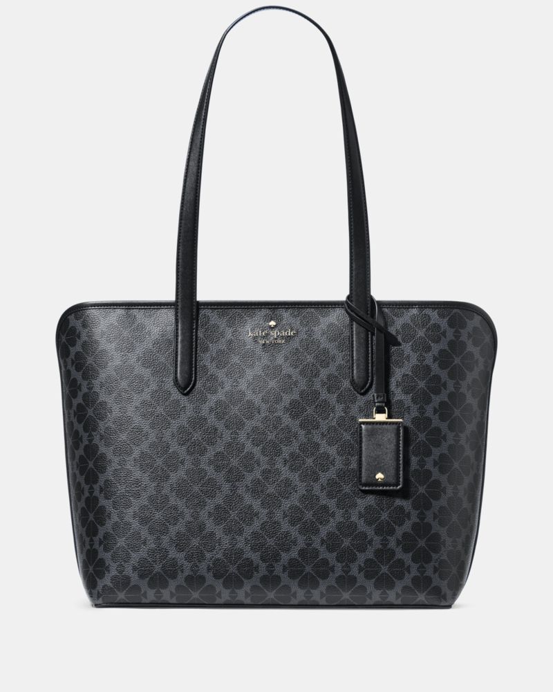 KateSpade Signature Spade Flower Large Tote Black