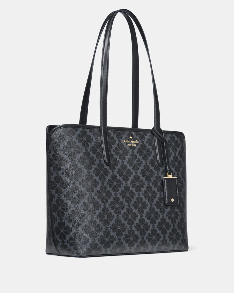 KateSpade Signature Spade Flower Large Tote Black