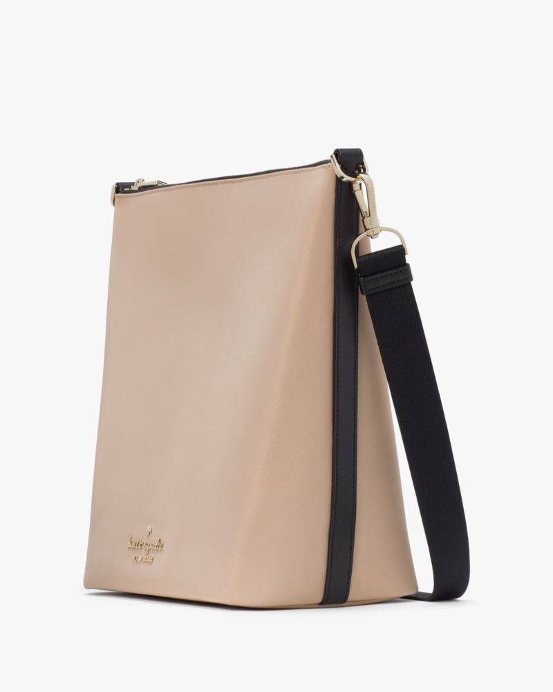 KateSpade Chelsea Large Duffle Crossbody Warm Beige Multi