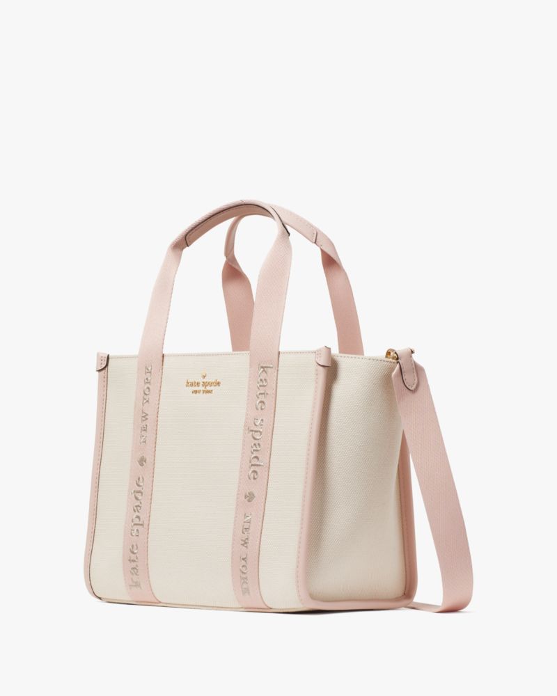 KateSpade Kip Canvas Small Tote Rose Smoke Multi