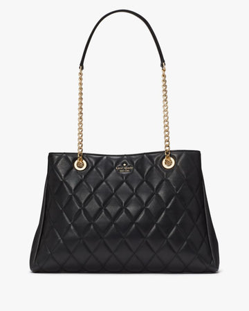 KateSpade Carey Quilted Tote Black