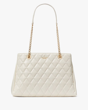 KateSpade Carey Quilted Tote Meringue