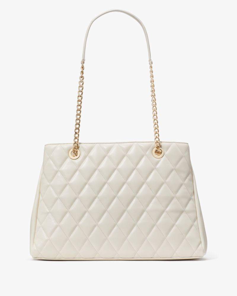 KateSpade Carey Quilted Tote Meringue
