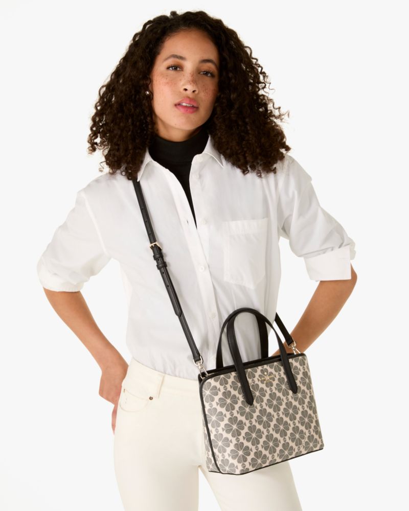 KateSpade Spade Flower Small Tote Black Multi