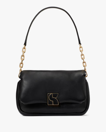 KateSpade Dakota Puffy Leather Crossbody Black