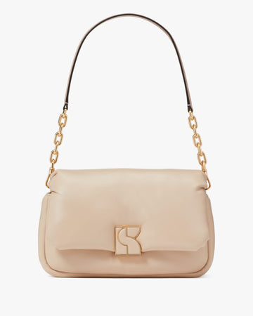 KateSpade Dakota Puffy Leather Crossbody Feather