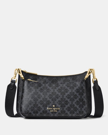 KateSpade Spade Flower Small Crossbody Black