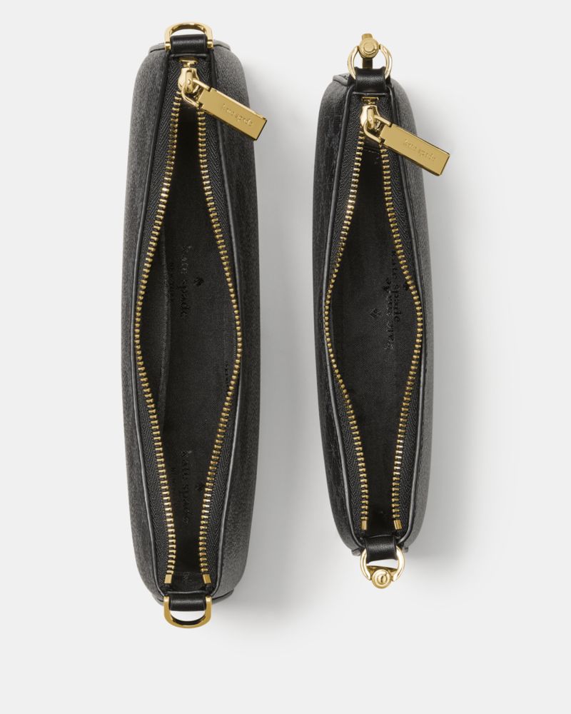 KateSpade Spade Flower Small Crossbody Black