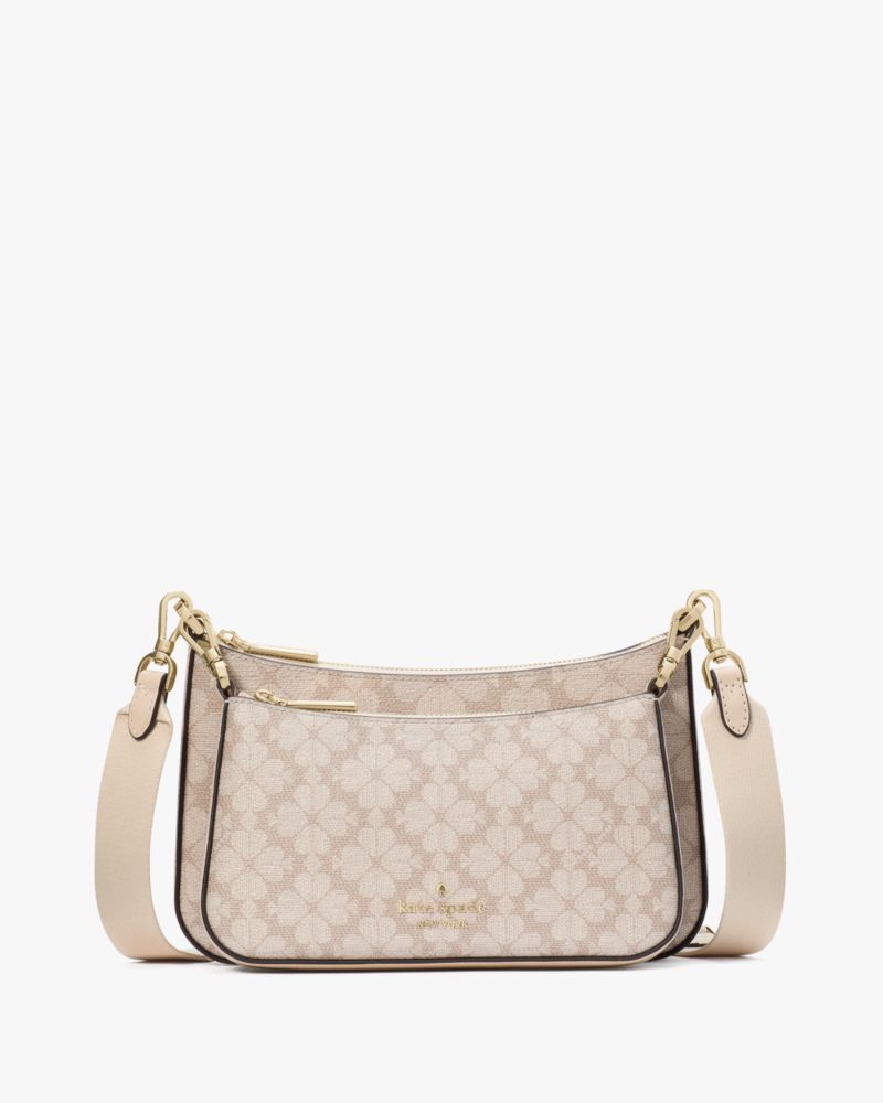KateSpade Spade Flower Small Crossbody Dark Beige Multi