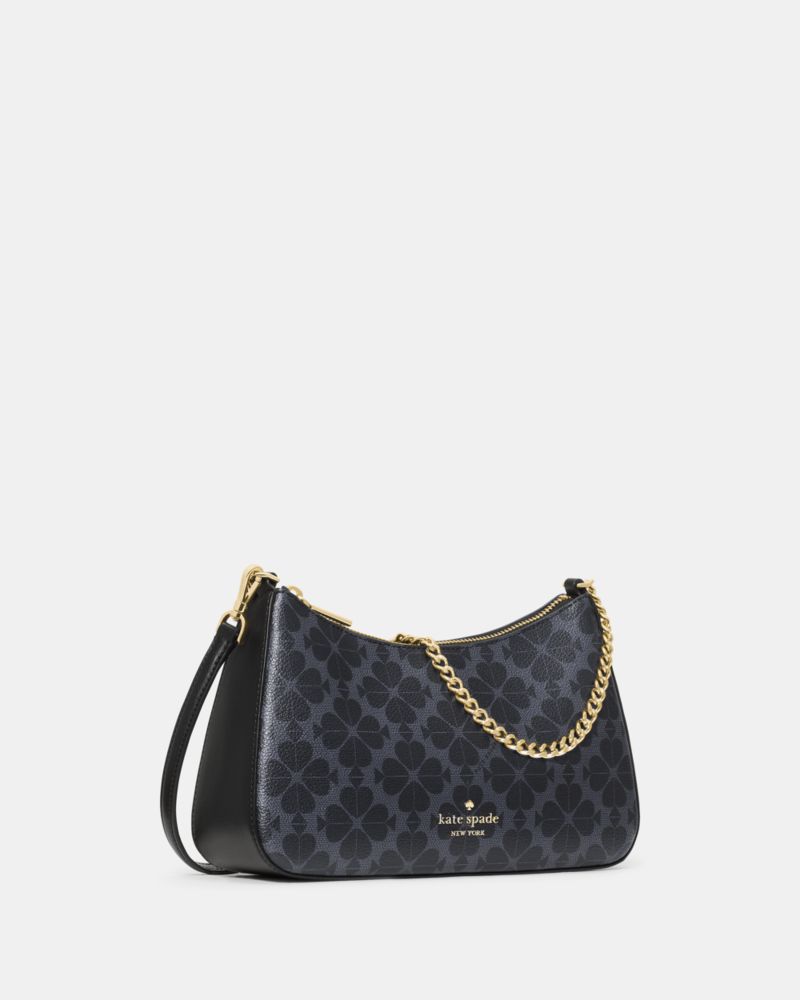 KateSpade Signature Spade Flower Medium Convertible Crossbody Black