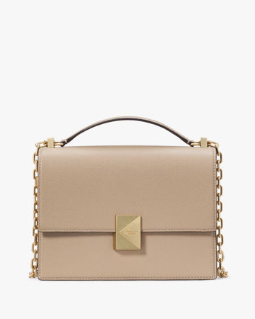 KateSpade Deco Chain Shoulder Bag Timeless Taupe