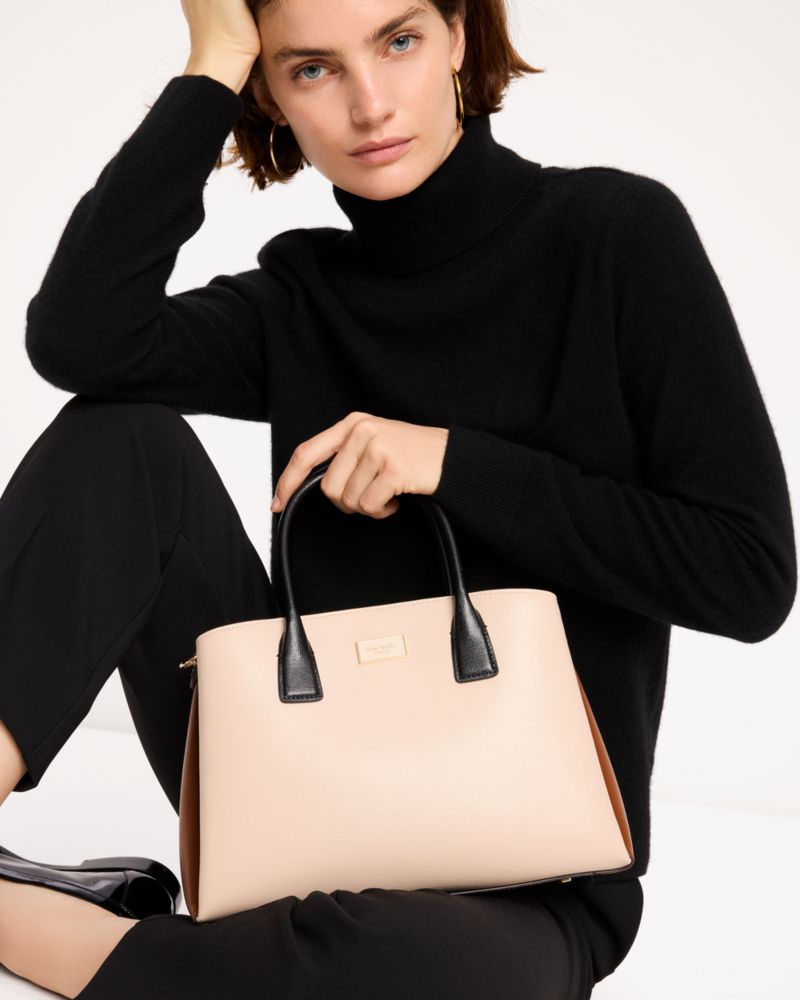 KateSpade Serena Colorblocked Satchel Milk Glass Multi