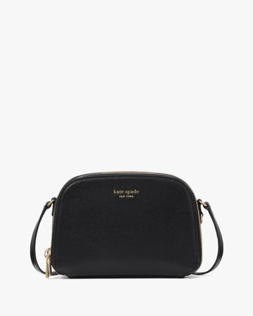 KateSpade Devin Double Zip Dome Crossbody Black
