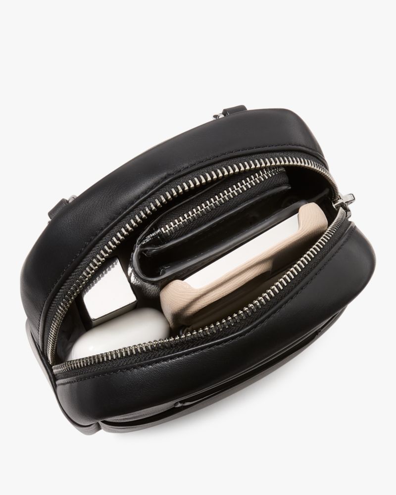 KateSpade Label Small Convertible Crossbody Parchment