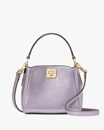 KateSpade Phoebe Metallic Mini Top Handle Crossbody Light Candied Flower
