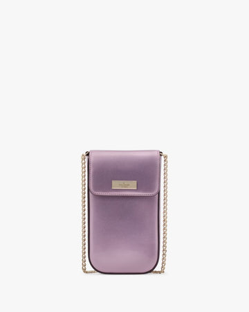 KateSpade Kenzie North South Flap Phone Crossbody Quartz Pink