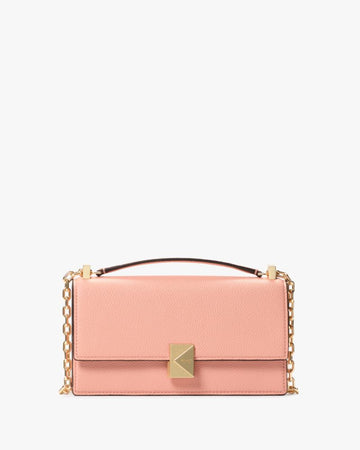 KateSpade Deco Mini Flap Chain Crossbody Apricot Cream