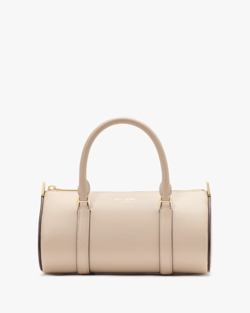 KateSpade Spade Icon Small Barrel Bag Milk Glass