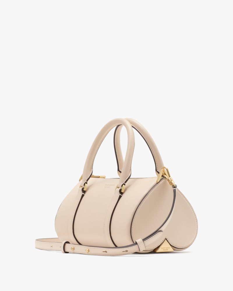 KateSpade Spade Icon Small Barrel Bag Milk Glass