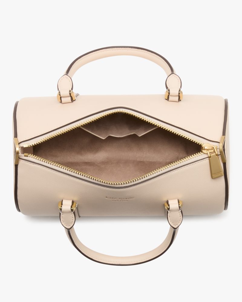 KateSpade Spade Icon Small Barrel Bag Milk Glass