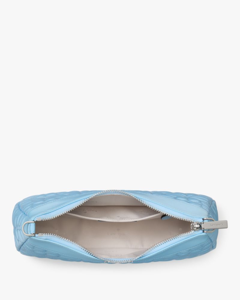 KateSpade Spade Flower Quilted Fabric Convertible Crossbody Montauk Blue