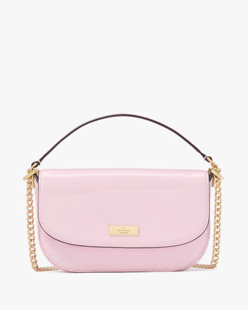 KateSpade Krista Patent Chain Crossbody Pink Horizon