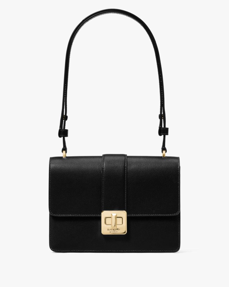 KateSpade Phoebe Turnlock Shoulder Bag Black