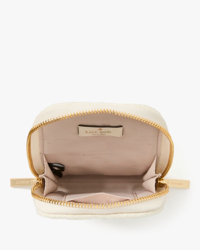 KateSpade Carey Tweed Phone Chain Crossbody Cream Multi