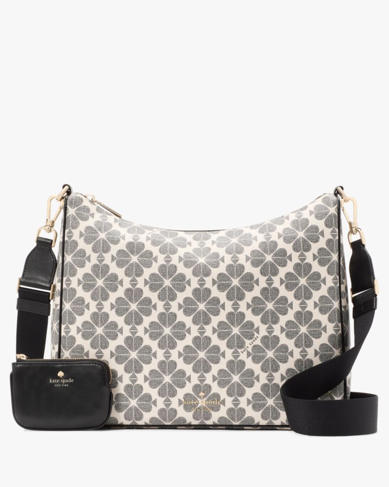 KateSpade Spade Flower Large Crossbody With Pouch Black Multi