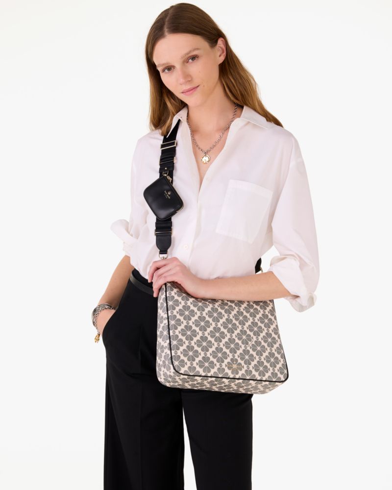 KateSpade Spade Flower Large Crossbody With Pouch Black Multi