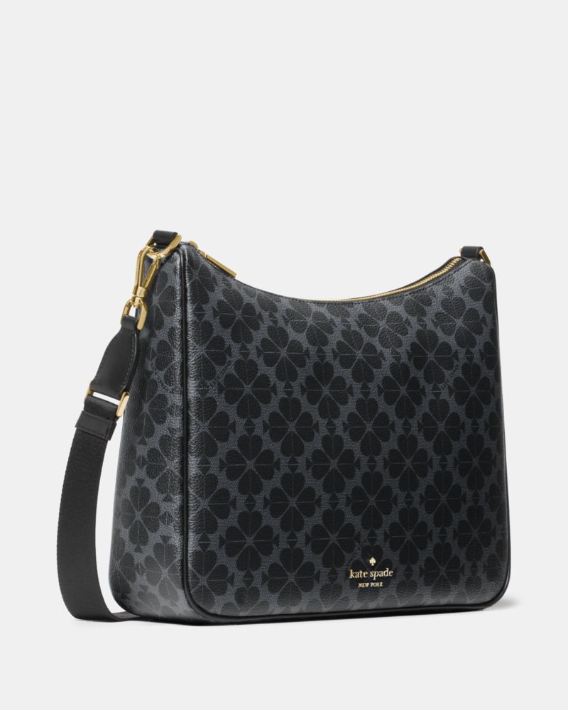 KateSpade Spade Flower Large Crossbody With Pouch Black