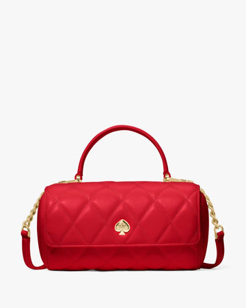 KateSpade Heart Barrel Quilted Crossbody Ruby Red