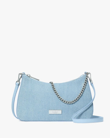 KateSpade Margot Studded Denim Convertible Crossbody Blue Multicolor