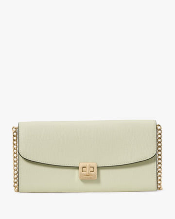 KateSpade Phoebe Turnlock Wallet on chain Sage Bundle