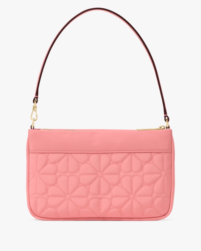 KateSpade Spade Flower Quilted Fabric Convertible Wristlet Terracotta Tile